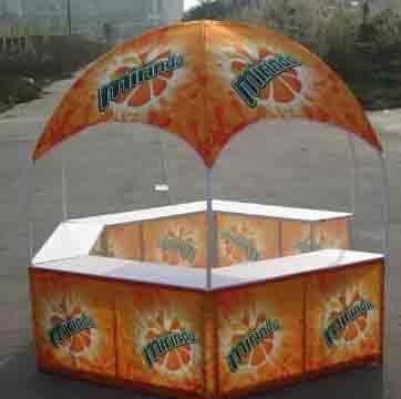 gazebo booth_Partable exhibit booth_Outdoor Booth With Count